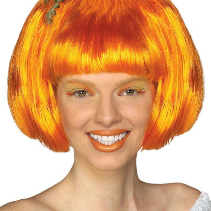 Orange Pumpkin Spice Candy Corn Wig