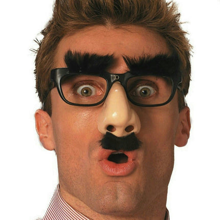Mr. Boss Groucho Marx Funny Nose Disguise Glasses Bushy Eyebrows and Mustache