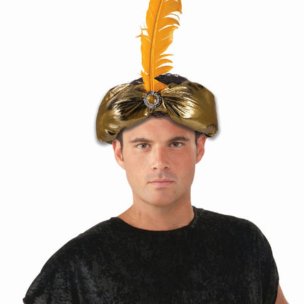 Gold Desert Prince Royal Crown Headpiece Costume Accessory