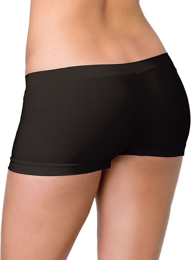 Seamless Boyshorts - Black - O/S