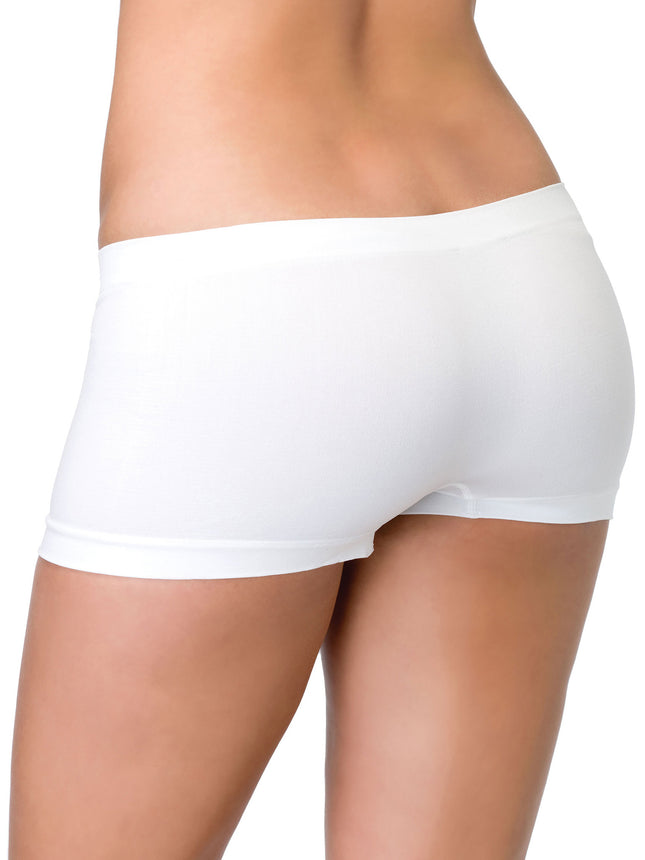 Seamless Boyshorts - White - O/S