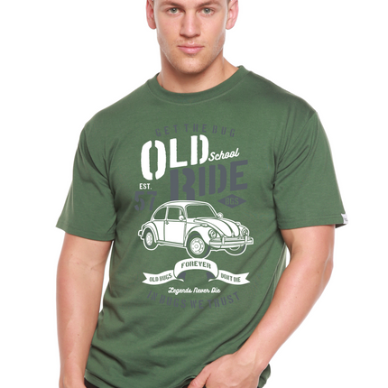 Old School Ride Spun Bamboo® Men's Bamboo Viscose/Organic Cotton Short Sleeve Graphic T-Shirt