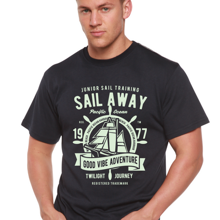 Sail Away Spun Bamboo® Men's Bamboo Viscose/Organic Cotton Short Sleeve Graphic T-Shirt