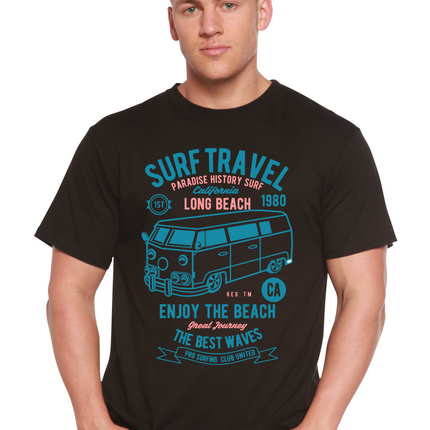 Surf Travel Spun Bamboo® Men's Bamboo Viscose/Organic Cotton Short Sleeve Graphic T-Shirt