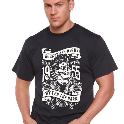 Rockabilly Night Spun Bamboo® Men's Bamboo Viscose/Organic Cotton Short Sleeve Graphic T-Shirt