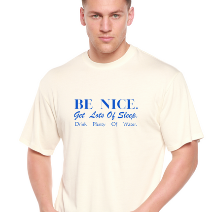 Be Nice Men's Bamboo Viscose/Organic Cotton Short Sleeve Graphic T-Shirt