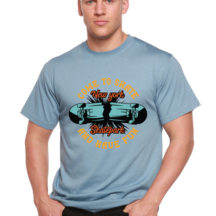 New York Skatepark Men's Bamboo Viscose/Organic Cotton Short Sleeve Graphic T-Shirt