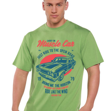 Muscle Car Spun Bamboo® Men's Bamboo Viscose/Organic Cotton Short Sleeve Graphic T-Shirt
