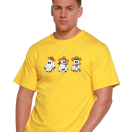 Cowboy Ghosts Unisex Bamboo Viscose/Organic Cotton Short Sleeve Graphic T-Shirt