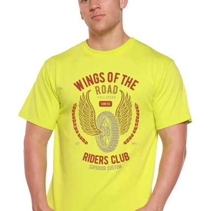 Wings Of The Road Spun Bamboo® Men's Bamboo Viscose/Organic Cotton Short Sleeve Graphic T-Shirt