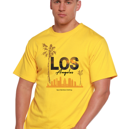 Los Angeles Unisex Bamboo Viscose/Organic Cotton Short Sleeve Graphic T-Shirt