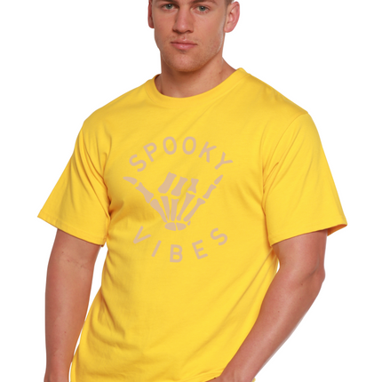 Spooky Vibes Men's Bamboo Viscose/Organic Cotton Short Sleeve Graphic T-Shirt