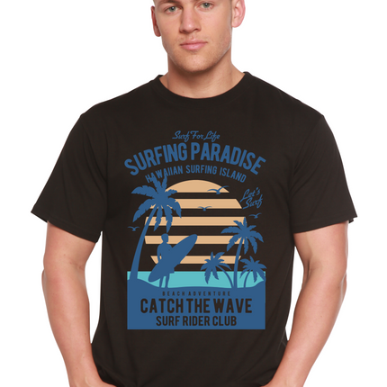 Surfing Paradis Spun Bamboo® Men's Bamboo Viscose/Organic Cotton Short Sleeve Graphic T-Shirt