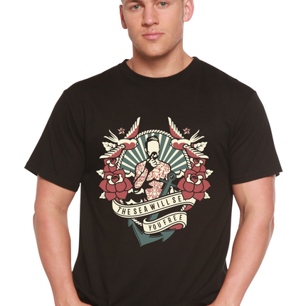 The Sea Will Spun Bamboo® Men's Bamboo Viscose/Organic Cotton Short Sleeve Graphic T-Shirt