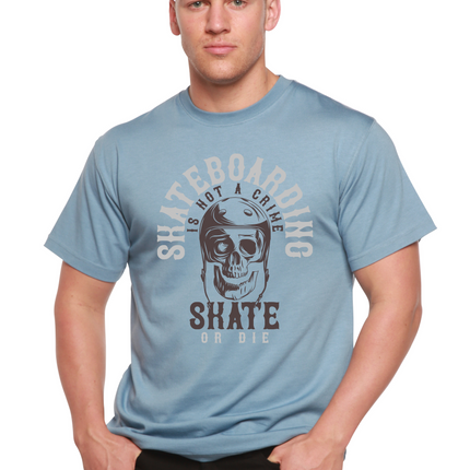 Skate Boarding Men's Bamboo Viscose/Organic Cotton Short Sleeve Graphic T-Shirt