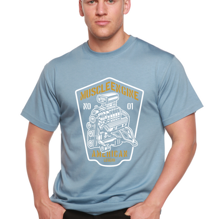 Muscle Engine Spun Bamboo® Men's Bamboo Viscose/Organic Cotton Short Sleeve Graphic T-Shirt
