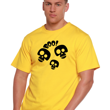 Halloween Boo Unisex Bamboo Viscose/Organic Cotton Short Sleeve Graphic T-Shirt