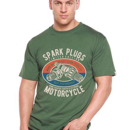 Spark Plugs Spun Bamboo® Men's Bamboo Viscose/Organic Cotton Short Sleeve Graphic T-Shirt