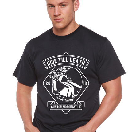 Ride Till Death Spun Bamboo® Men's Bamboo Viscose/Organic Cotton Short Sleeve Graphic T-Shirt