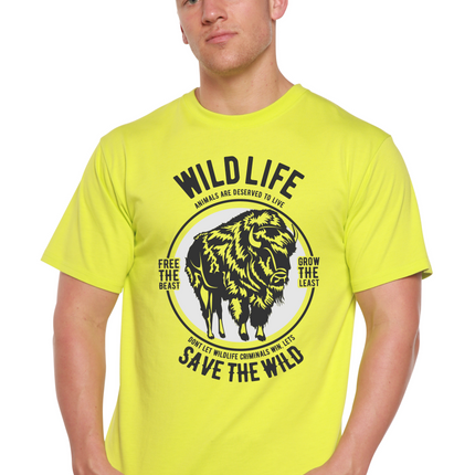 Wild Life Spun Bamboo® Men's Bamboo Viscose/Organic Cotton Short Sleeve Graphic T-Shirt