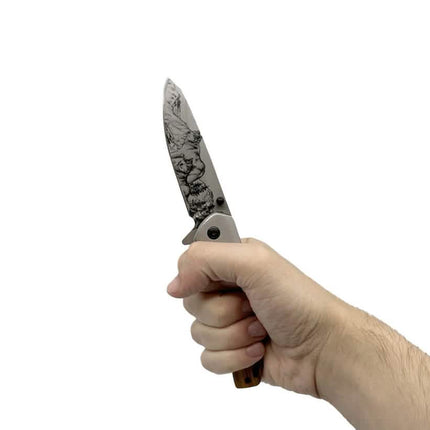 2-Pack: 3.5" Spring Assisted Knife Drop Point Blade