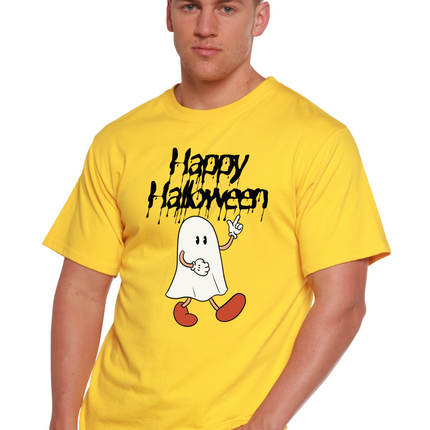 Happy Halloween Men's Bamboo Viscose/Organic Cotton Short Sleeve Graphic T-Shirt