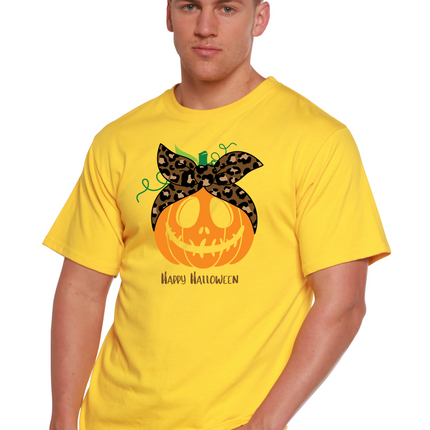 Happy Halloween Men's Bamboo Viscose/Organic Cotton Short Sleeve Graphic T-Shirt