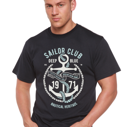 Sailor Club Spun Bamboo® Men's Bamboo Viscose/Organic Cotton Short Sleeve Graphic T-Shirt