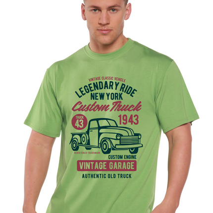 Legendary Ride Custom Truck Men's Bamboo Viscose/Organic Cotton Short Sleeve Graphic T-Shirt
