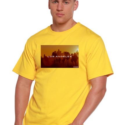 Los Angeles Unisex Bamboo Viscose/Organic Cotton Short Sleeve Graphic T-Shirt