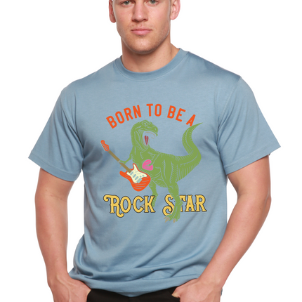Born To Be A Rock Star Men's Bamboo Viscose/Organic Cotton Short Sleeve Graphic T-Shirt