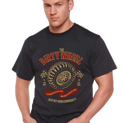 The Dirty Wheel Spun Bamboo® Men's Bamboo Viscose/Organic Cotton Short Sleeve Graphic T-Shirt