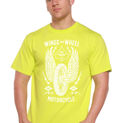 Wings And Wheel Spun Bamboo® Men's Bamboo Viscose/Organic Cotton Short Sleeve Graphic T-Shirt