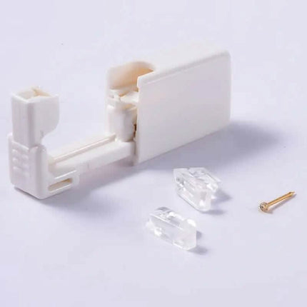 2mm Gold White Diamond Disposable Safe Nose Ear Nail Punch