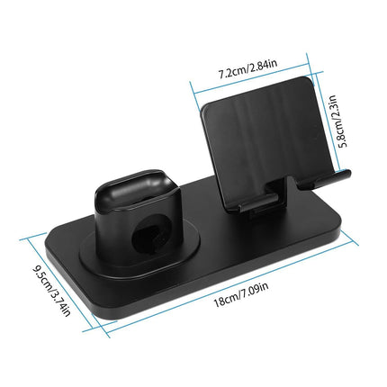 3-in-1 Charging Dock Station Phone Charger Stand Holder