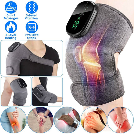 3-in-1 Heated Pads Massager with 3 Level Vibration