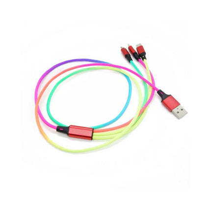 3-in-1 Rainbow Charging Cable
