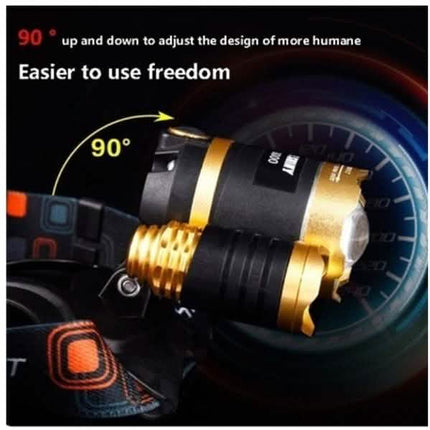 3 LED XM-L T6 Waterproof Headlamp LED Torch Flashlight