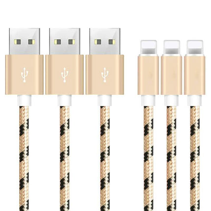 3-Pack: 10 Ft Apple Lightning Charger