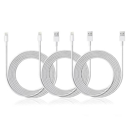 3-Pack: 10ft Apple-Certified Lightning Cable