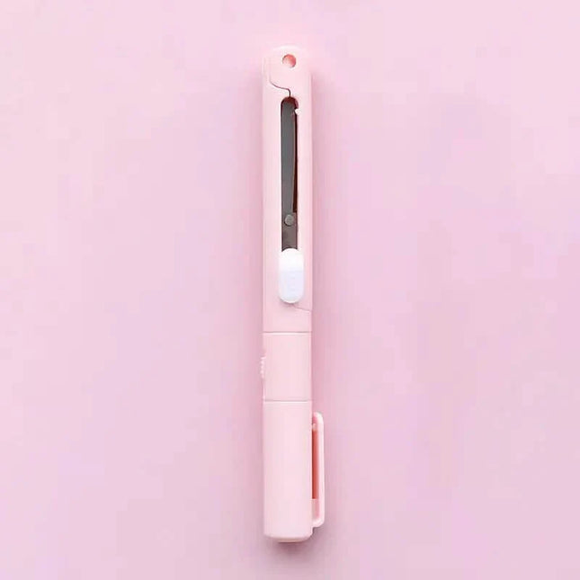 3-Pack: 2-in-1 Pen Style Scissors with Paper Cutter