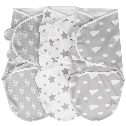 3-Pack: Baby New Born Swaddle Wrap