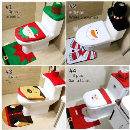 3-Pack: Christmas Fancy Christmas Home Bathroom Decor Set