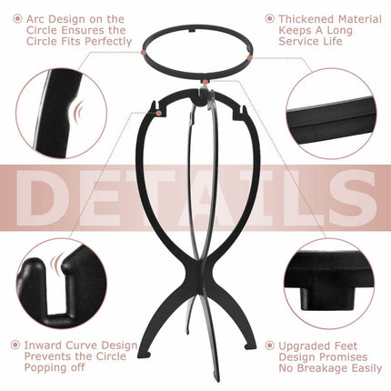 3-Pack: Dreamlover Wig Head Stands for Wigs