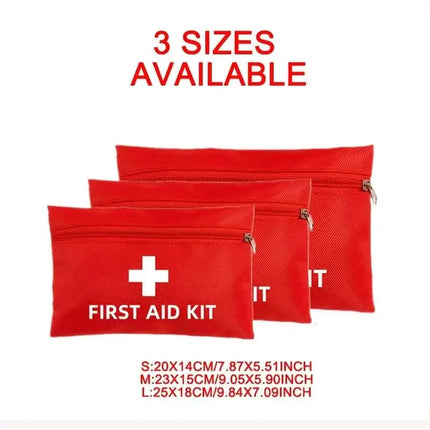 3-Pack: First Aid Kit Bags Nurse Red Medical Tools Bag
