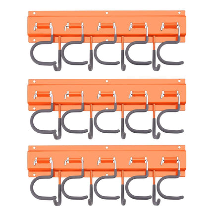 Garden Tool Organizer Wall Mounted Hanger Hooks Home Garage Set