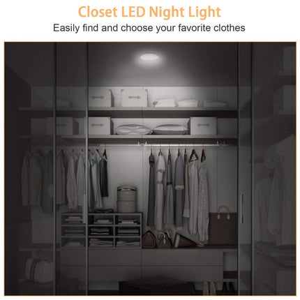 3-Pack: LED Wireless Puck Closet Lights