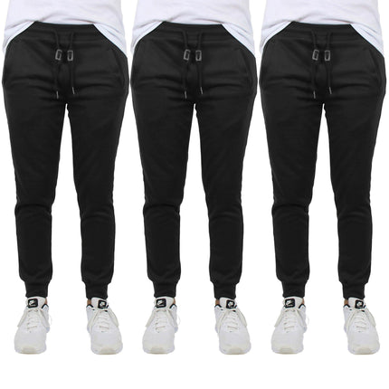 3-Pack: Men's French Terry Slim-Fit Jogger