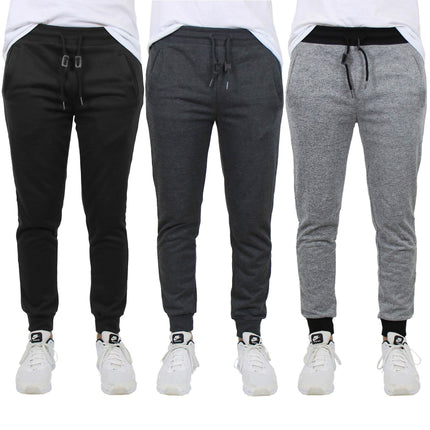 3-Pack: Men's French Terry Slim-Fit Jogger