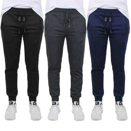 3-Pack: Men's French Terry Slim-Fit Jogger